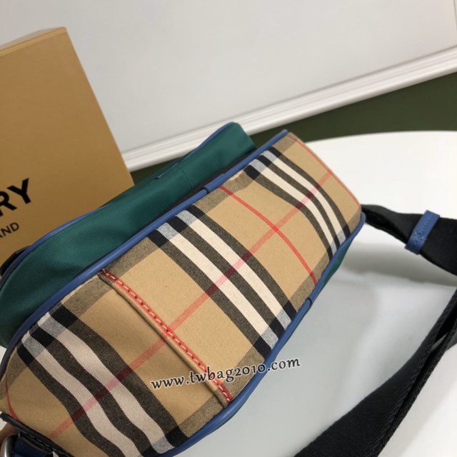 Burberry專門店新款Vintage復古格紋斜背包 巴寶莉肩背相機包男包 yxb1481